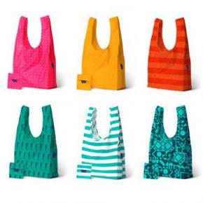 polyester reusable folding shopping bag