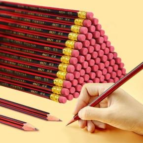 Pencil Wooden Lead Pencils With Eraser 