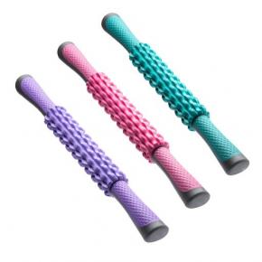 Custom Logo Handheld Yoga Back Leg Massage Roller Stick