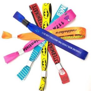 custom promotional gifts printed design your own logo cheap woven wristband