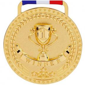 cheap metal blank ribbon hanger Gold Silver Bronze Sports Medals