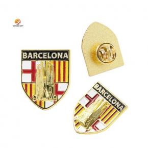 High Quality Wholesale Badges Logo Soft Enamel Custom Metal Lapel Pin Badge