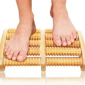 Wholesale custom Wooden Roller Foot Massage natural wood therapy massage tools wooden body massage