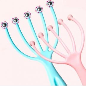 Portable Handheld Manual Claw Head Hair Messager five finger Scalp Massager Tool With Steel Balls