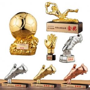 Sport Trophy Customized Soccer Game Mementos Metal Football Ballon D'or Awards Trophy