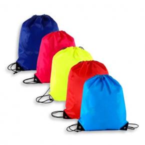 Wholesale cheap polyester custom promotional drawstring sack pack bag