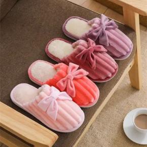 New cotton slippers autumn and winter warm non-slip indoor slippers cute plush slippers home