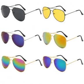 Vintage Classic Aviation Sunglasses for Men Women UV 400 Protection Cheap Promotional Shades Custom Printing Logo Sun Glasses