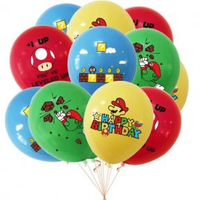 New design 12 Inch Mario Latex Balloon For Mario Bros Themed Party Birthday Decoration