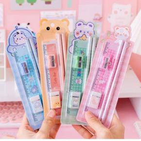 Hot sale school supplies stationery kit 5pcs kawaii stationery set for children gift